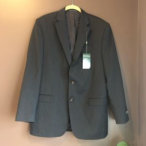 Black Pinstripe Men’s Suit Coat